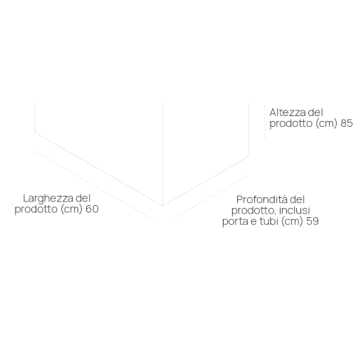 LAVATRICE 10 KG 1400 GR A INVERTER VAPORE WI-FI BT SMART HOOVER HWE410AMBS/1-S