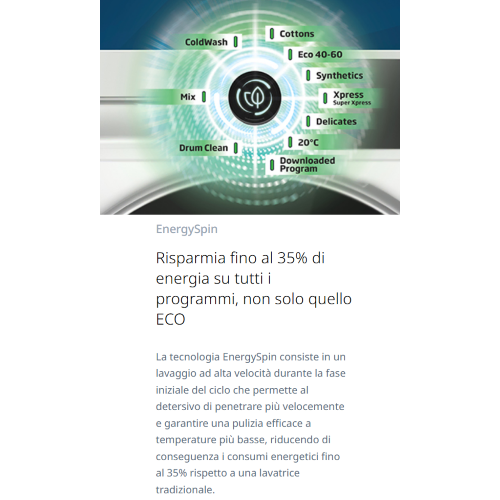 LAVATRICE 9 KG 1400 GR CL.A INVERTER VAPORE BEKO