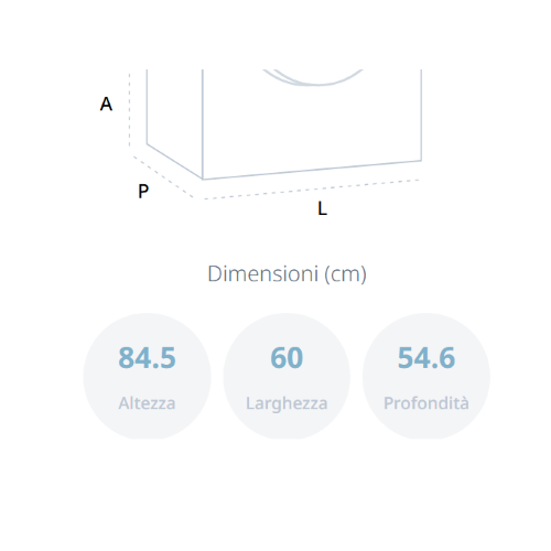 LAVATRICE 9 KG 1400 GR CL.A INVERTER VAPORE BEKO