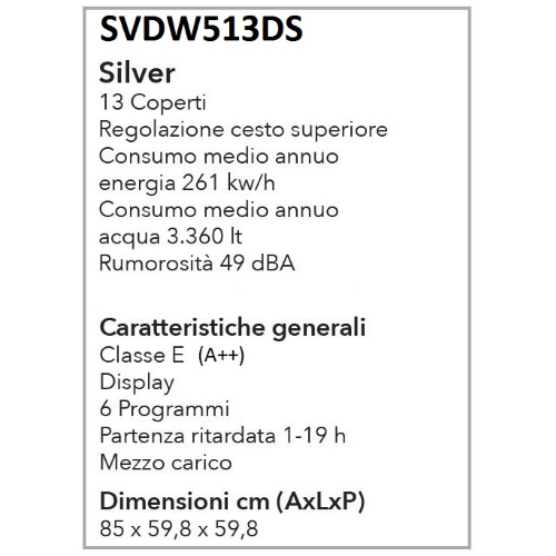 LAVASTOVIGLIE 13 COP. E SILVER SCHAUB LORENZ
