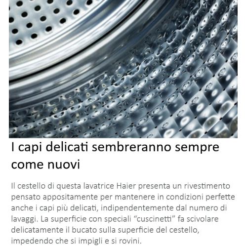 LAVATRICE 15 KG 1400 GR A INVERTER VAPORE SUPER DRUM SERIE 7 HAIER