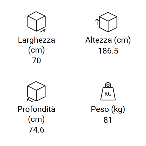 FRIGORIFERO DOPPIA PORTA 477 LT DARK GREY DUAL NOFROST INVERTER E 187X70 WHIRLPOOL