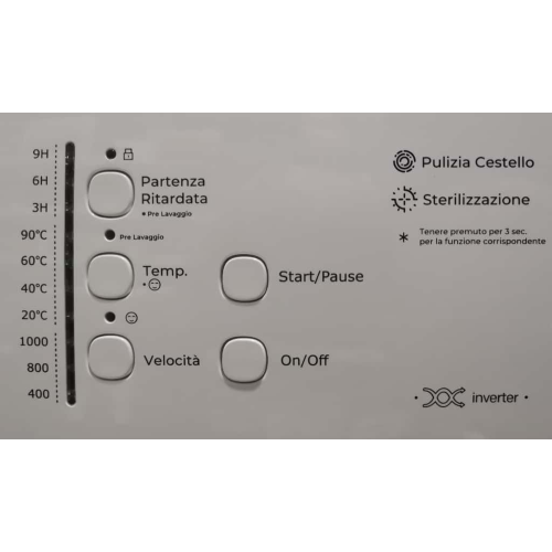 LAVATRICE 6 KG 1000 GR A INVERTER VAPORE SLORENZ