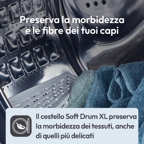 LAVATRICE 12 KG 1400 GR A-20% INVERTER VAPORE  ProWash 500 CANDY