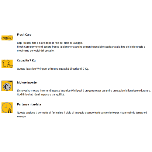 LAVATRICE C.ALTO 7 KG 1200 GR B INVERTER 