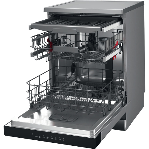 LAVASTOVIGLIE 14 COP. INOX C 8 PRG. INOX 3°CESTO TOP RIMUOV. WHIRLPOOL