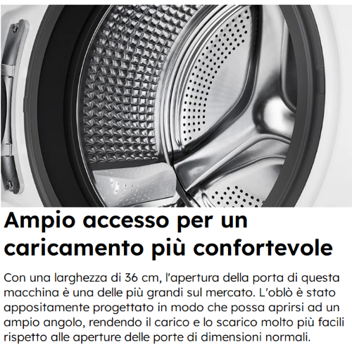 LAVATRICE 12 KG 1400 GR A-30% DIRECT MOTION VAPORE Serie 7 Plus HAIER