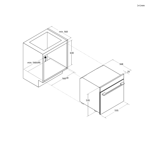 FORNO INCASSO ELETTRICO MULTIF.12 INOX 78 LT A++ DISPLAY IDROLITICO Wi-Fi+BT CANDY  
