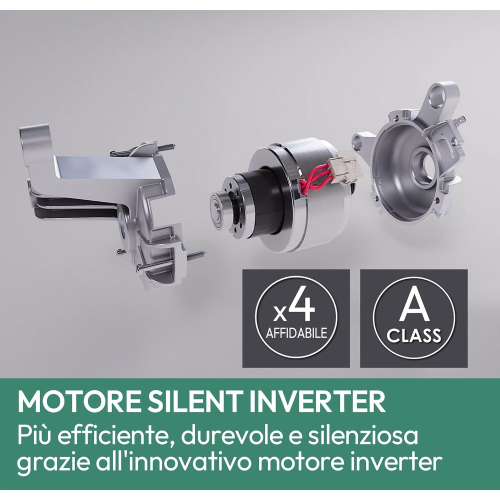 LAVATRICE 9 KG 1400 GR A-20% INVERTER VAPORE CANDY