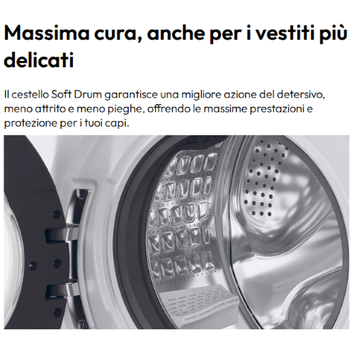 LAVATRICE 9 KG 1400 GR A-20% INVERTER VAPORE CANDY
