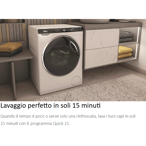 LAVATRICE 5 KG 1200 GIRI A INVERTER SUPER COMPATTA HAIER