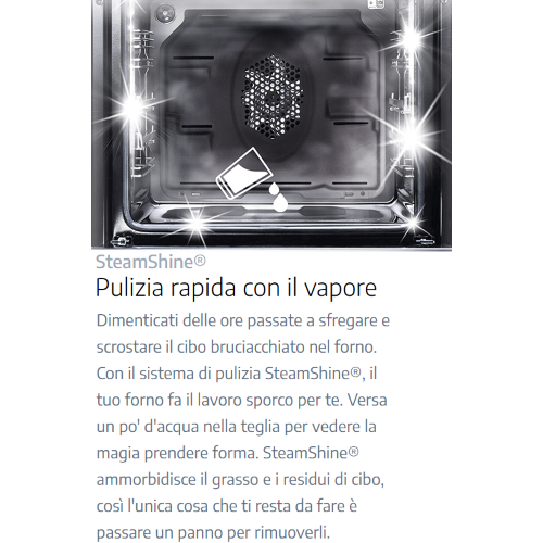 CUCINA 60x60 BIANCA ELETTR.MULTIF.+GRILL A DISPLAY XL SteamShine® BEKO