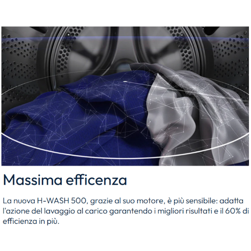 LAVATRICE 8 KG 1400 GR A INVERTER VAPORE HOOVER