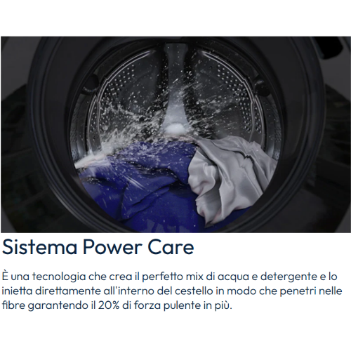 LAVATRICE 8 KG 1400 GR A INVERTER VAPORE HOOVER