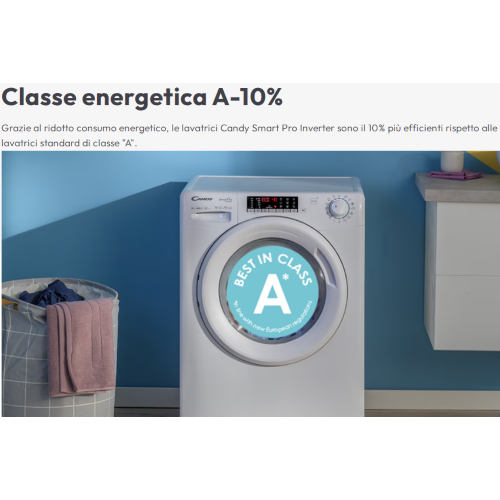 LAVATRICE 7 KG 1200 GR A-10% SLIM 45 CM INVERTER CANDY