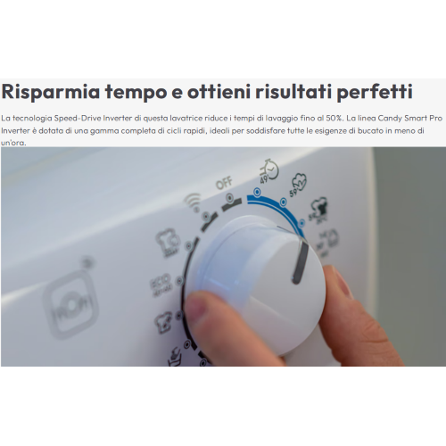 LAVATRICE 7 KG 1200 GR A-10% SLIM 45 CM INVERTER CANDY