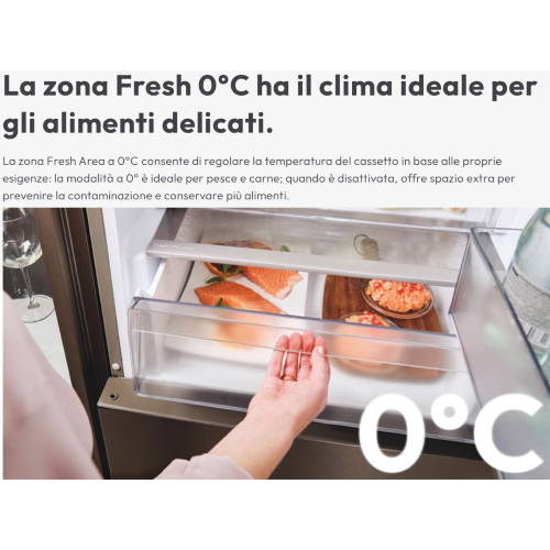 COMBINATO 355 LT INOX NOFROST E 185X59,5 CANDY