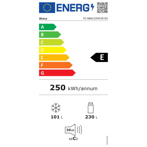 COMBI 331 LT BEIGE NOFROST INVERTER E 185X59,5 SHARP