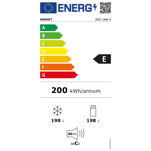 CONGELATORE ORIZZONTALE BIANCO 198 LT CL.E INDESIT