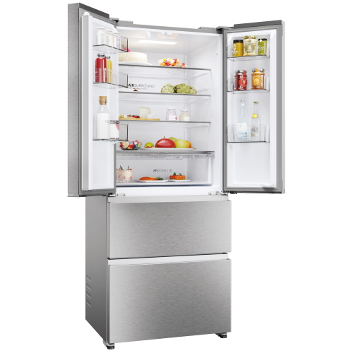 FRIFORIFERO FRENCH DOOR 402 LT INOX NO FROST INVERTER E HAIER